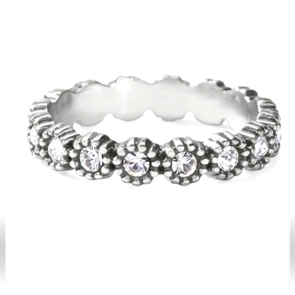 Brighton Twinkle Splendor Infinity Ring.  Size 9.  Stackable. Swarovski Crystals - Picture 1 of 4